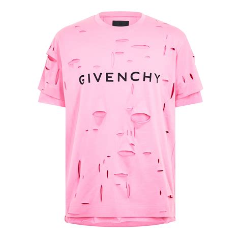 givenchy t shirt mens cheap|Givenchy distressed t shirt.